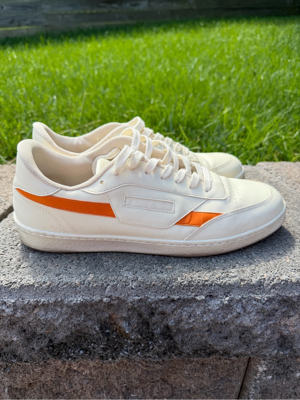 Oliver Cabell Vegan 481 Starfish Cream Orange Sneakers Size 44